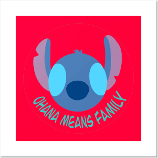 Stitch - Ohana Means Family Posters and Art